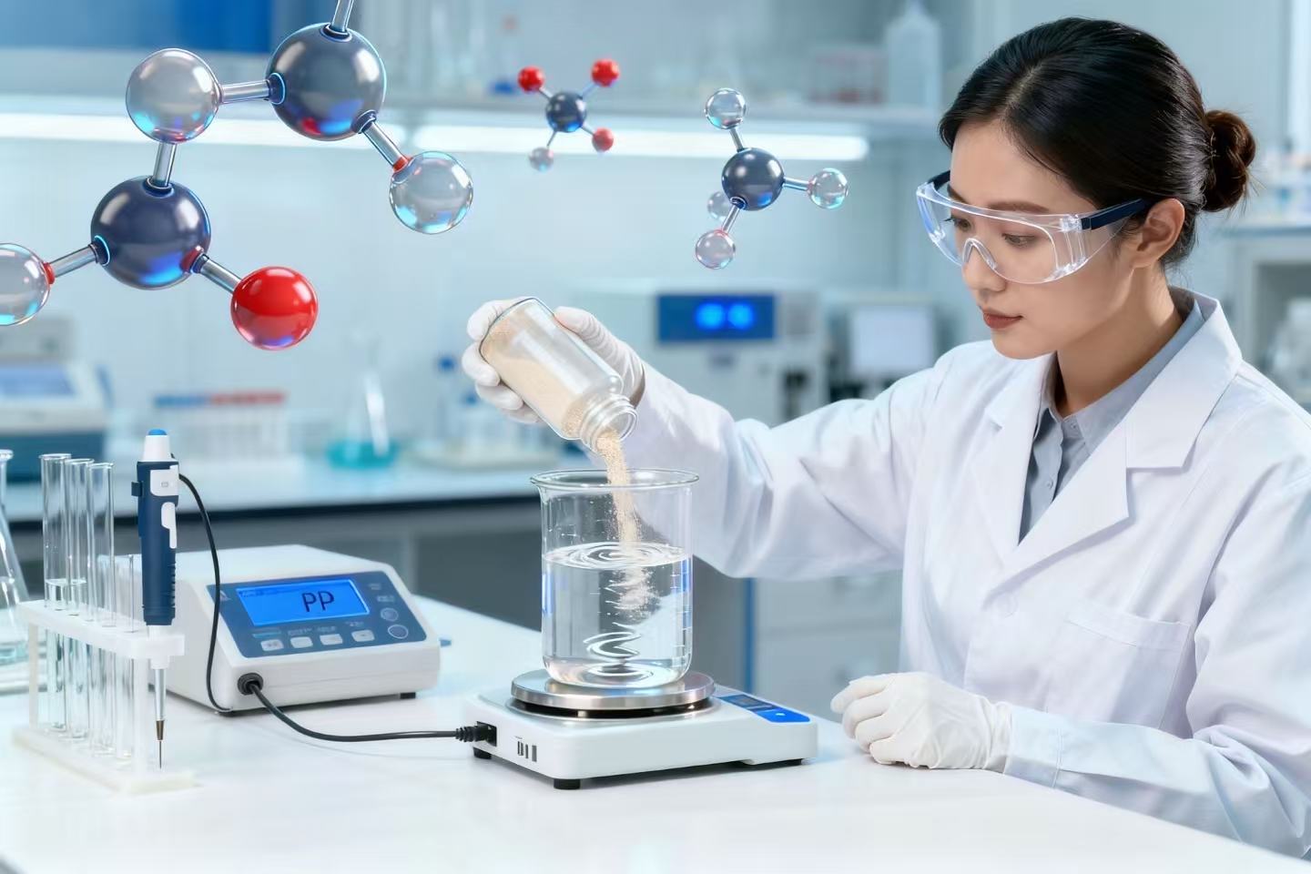 OnepureTech laboratory scientist